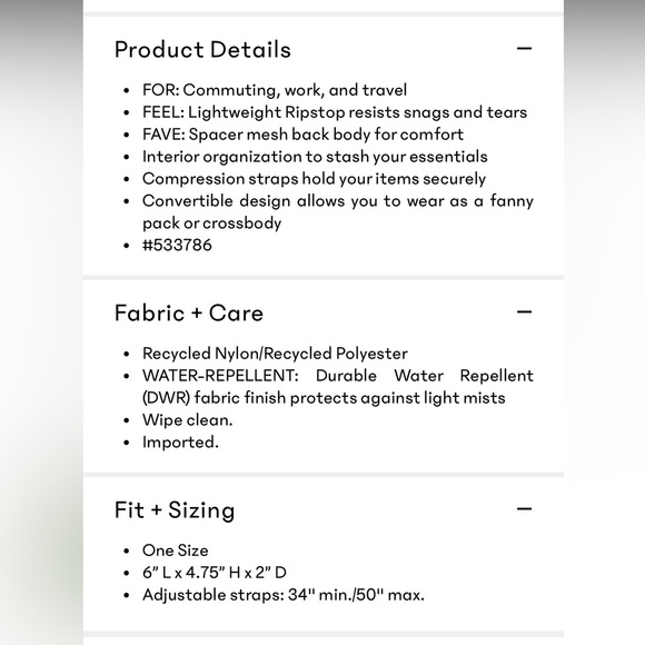 Athleta green color: scout excursion crossbody belt bag new with tags nwt! - Picture 6 of 7